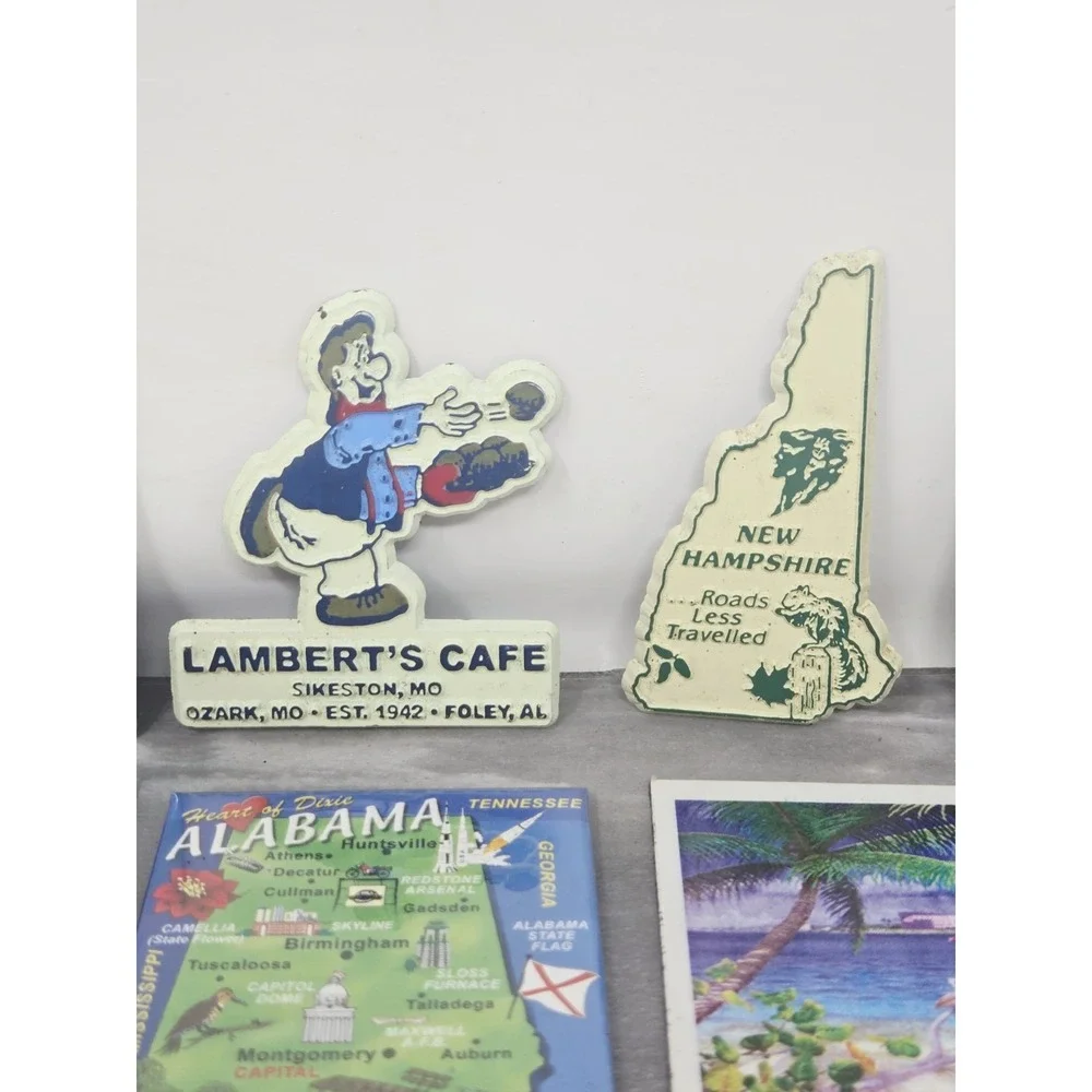 Vintage Refrigerator Magnet Lot of 16 States Souvenirs Tourist Novelty Funny